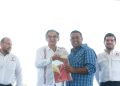 Acto de inauguración de la pavimentación de la avenida Roberto Guerra y entrega de escrituras en Matamoros