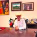 Luis Lauro Reyes Rodríguez en su oficina durante su etapa como delegado de Programas para el Bienestar en Tamaulipas