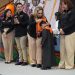 Niñas y niños graduados de los CENDI y CDIN de la UAT durante la ceremonia realizada en el Gimnasio Multidisciplinario de Ciudad Victoria